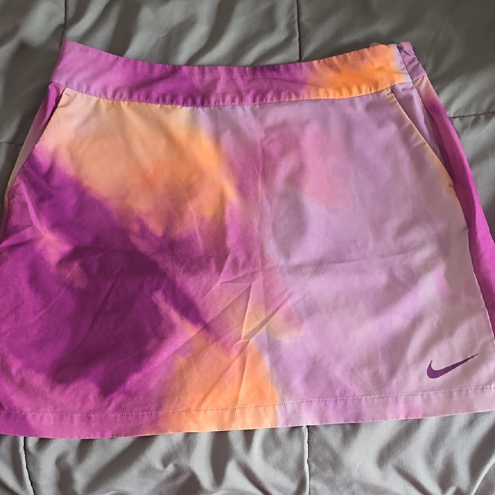 Nike Women's GOLF Skirt - Purple and Orange